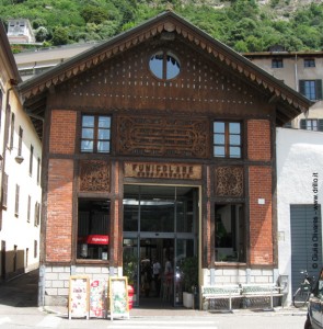 La stazione della funicolare per Brunate